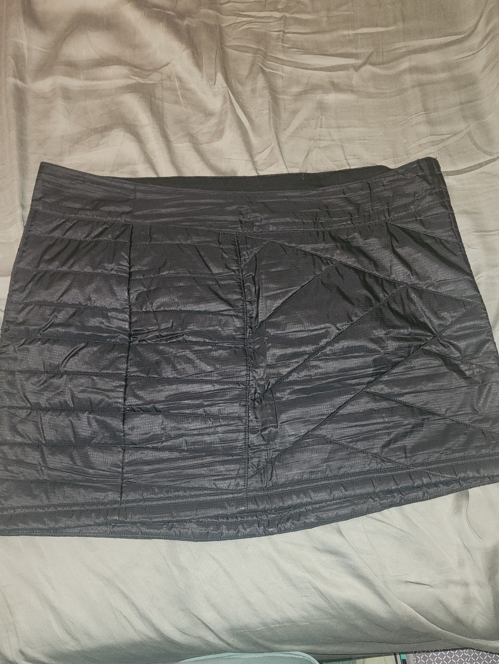 Quilted Smartwool Black Women's Mini Skirt
